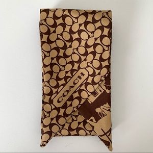 COACH 100% Silk Scarf Headband